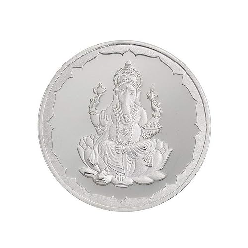 999 Purity Shree Ganesh Ji 100 Gram Silver Coin