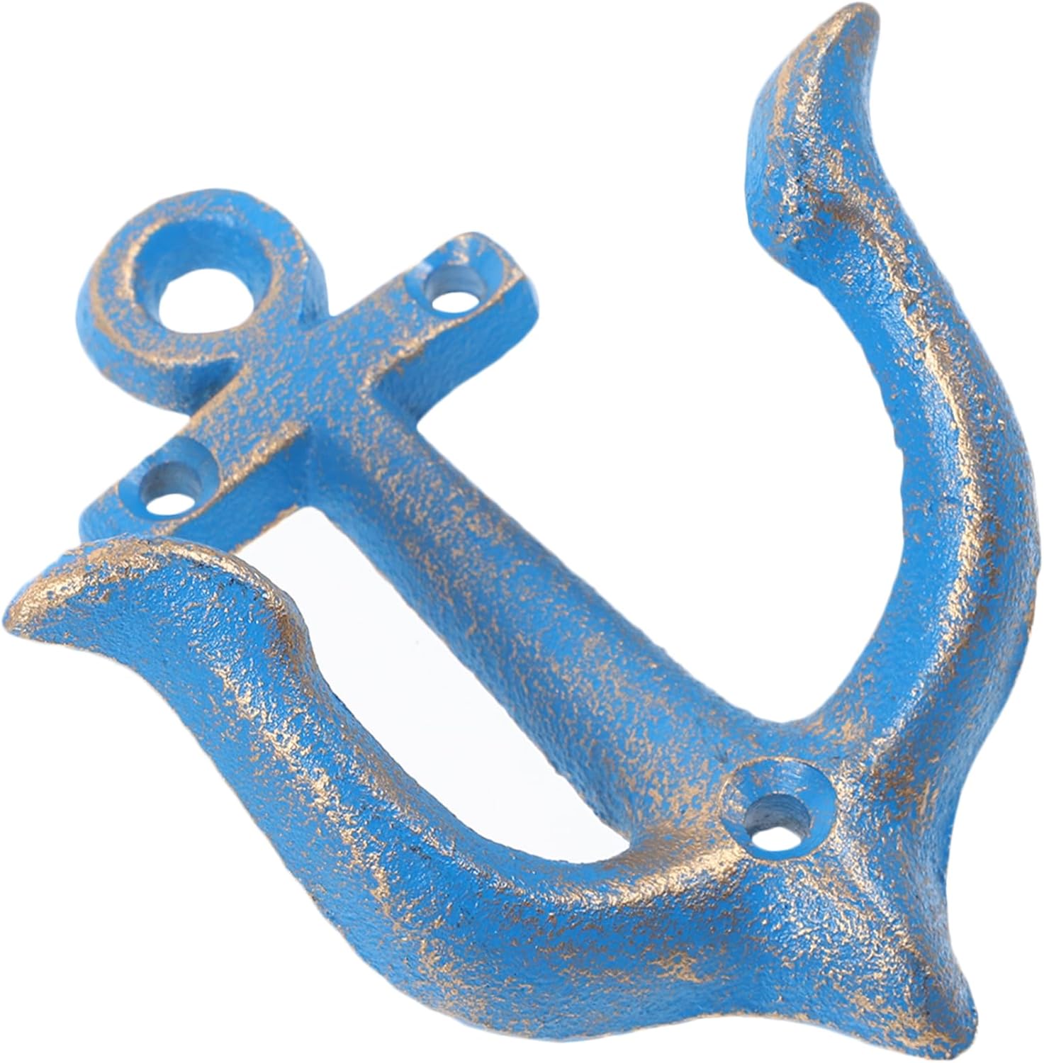 HOLIDYOYO 1pc Vintage Iron Anchor Wall Pendant Decor Nautical Themed Home Ornament Rustic Iron Wall Hook for Use for Friends and Unique Decoration