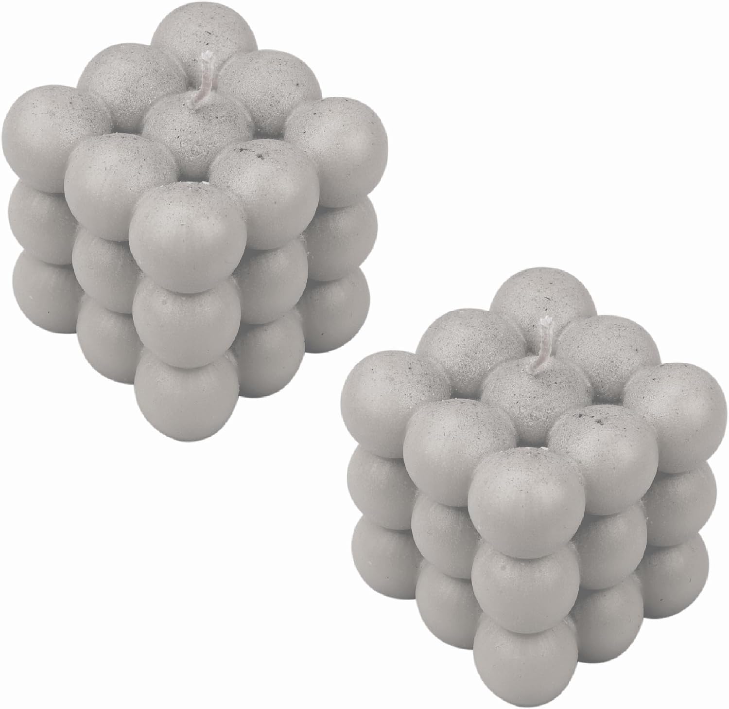 Blessfull Healing Grey Color Bubble Shape Soy Wax Candle for Home Decoration Wedding Christmas Birthday Valentine's Day