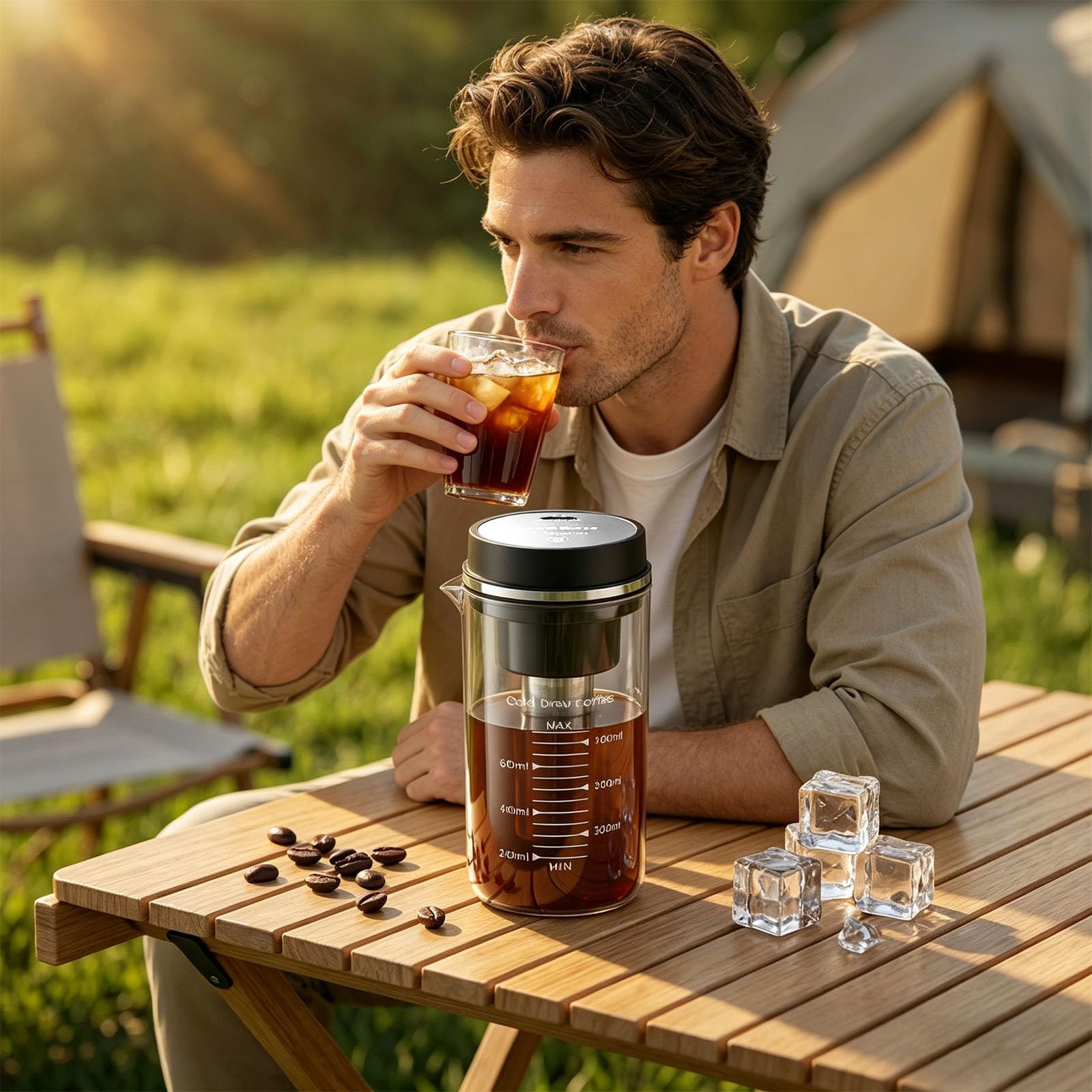 Macchina da caffè freddo 800ml per casa o ufficio