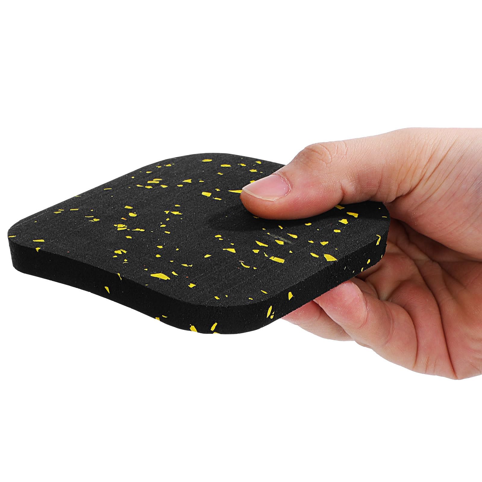 Tappetino da Passeggio da 8 Pezzi con Gomma ad Alta densità per Proteggere i Pavimenti - Tappetino per Tapis antirumore, Cuscinetti in Gomma ammortizzanti per la casa 4" x 4" x