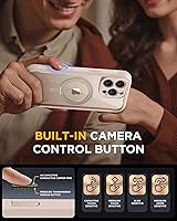 Vista 671 de Miracase Funda magnética para iPhone 14 de 6.1 pulgadas, protector de pantalla de vidrio templado integrado + protector de lente, compatible