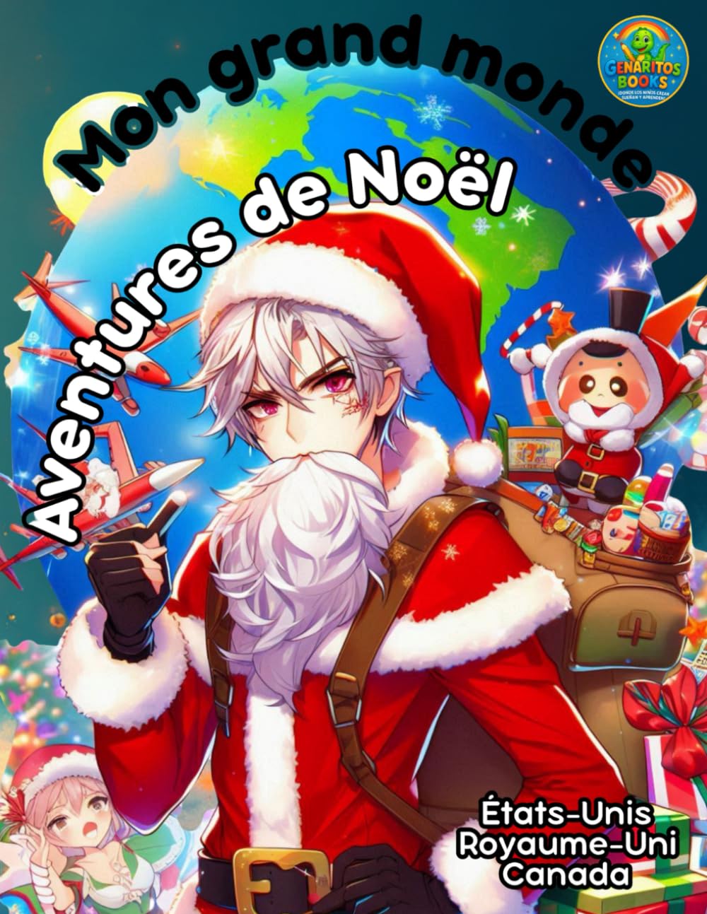 Mon grand monde Aventures de Noël: États-Unis Royaume-Uni Canada (Collection de livres de coloriage de Genarito)