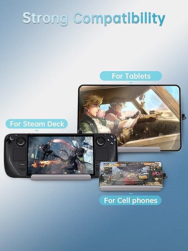 Miniatura 8 de Estación de acoplamiento para Steam Deck, V VCOM 7 en 1 Steam Deck Dock ROG Ally con HDMI 4K @60Hz, DisplayPort, Gigabit Ethernet, 3 USB-A 3.0 y