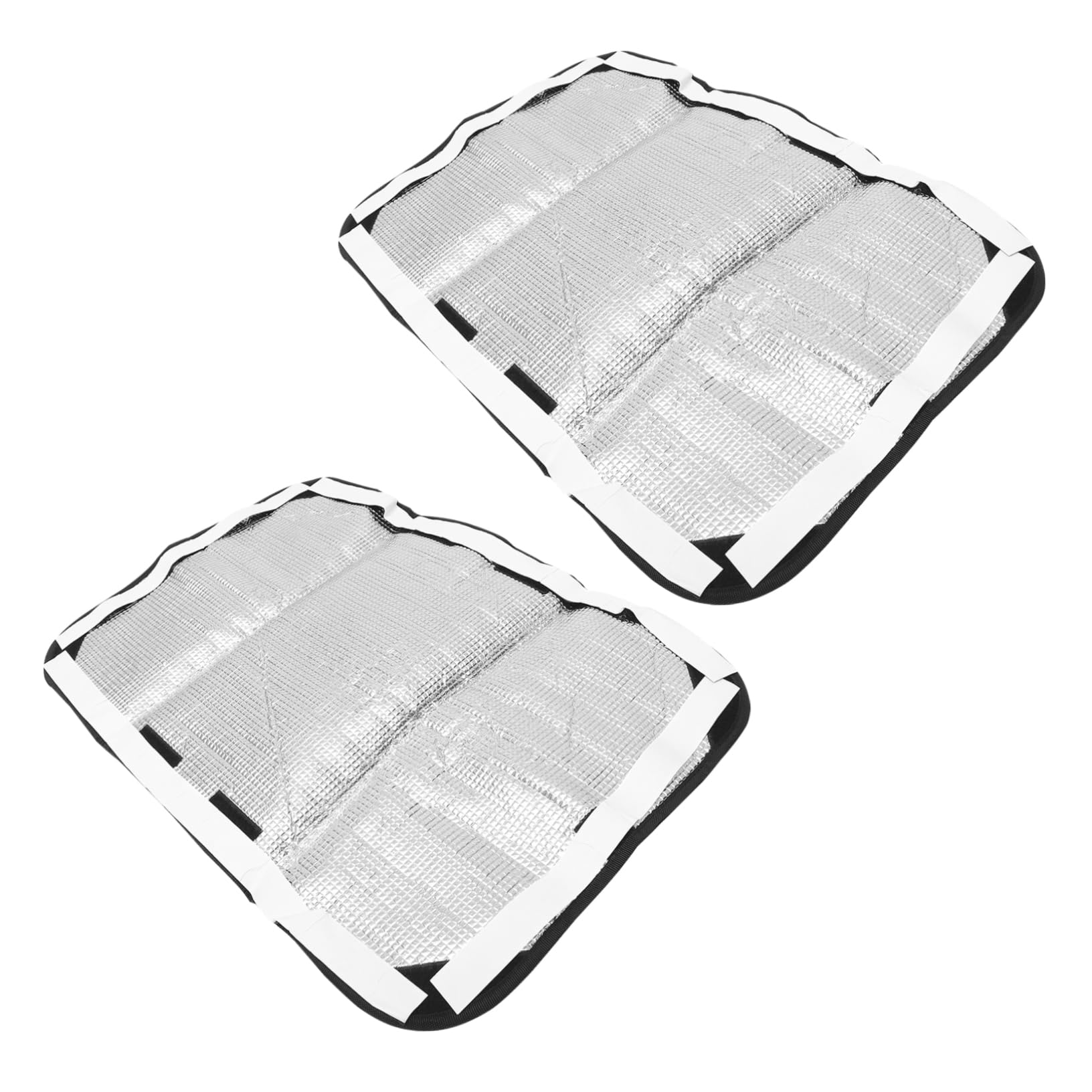 Ciieeo Housse de Protection Film Aluminium pour et pour Fenêtre et Porte de Camping-car Installation Facile 2pcs en Tissu Oxford Argenté Rangement Pratique Voyage en Plein Air