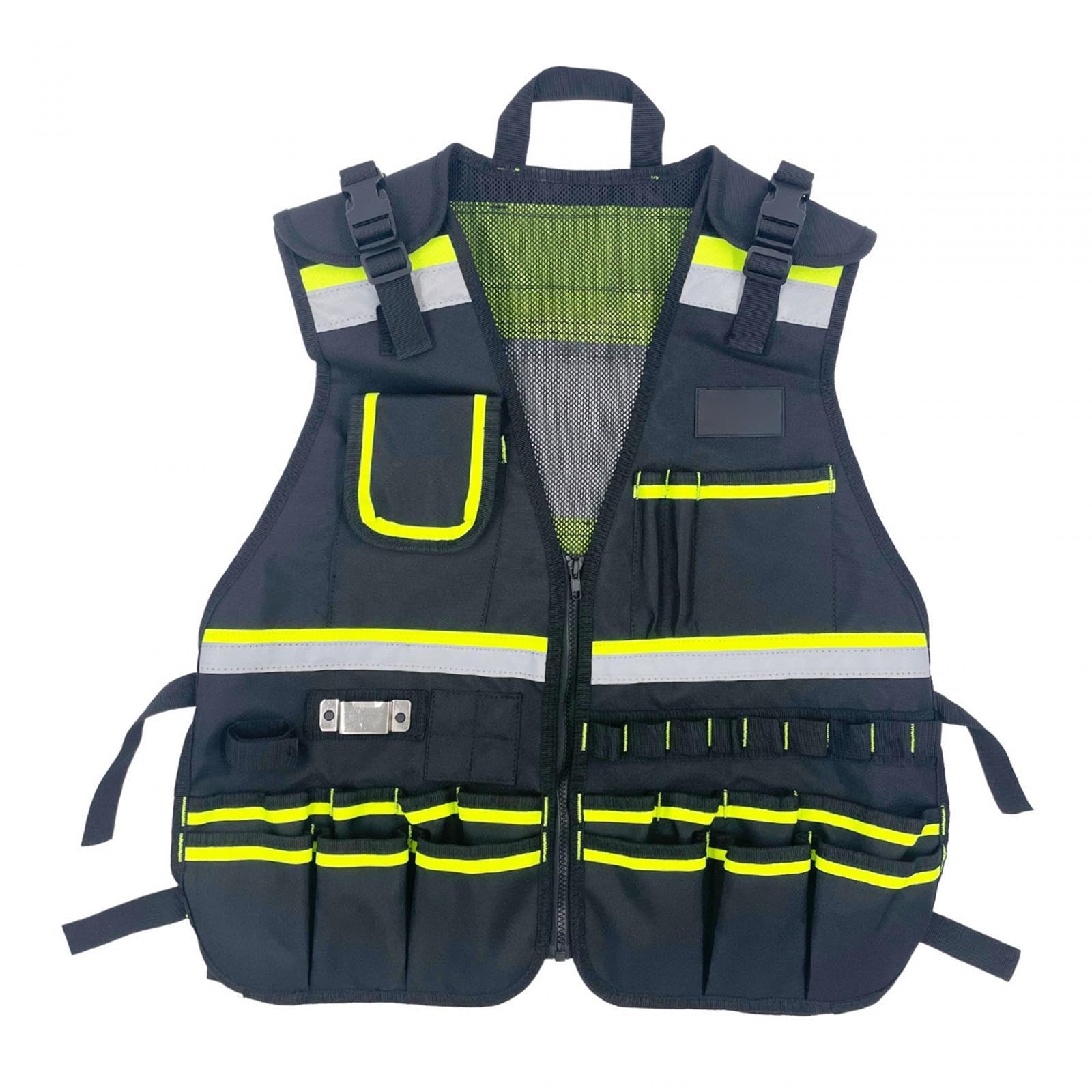Neaxgeandx Black Electrician Tool Vest Storage Bag Holder For Handyman Craftsmen Camping Gear