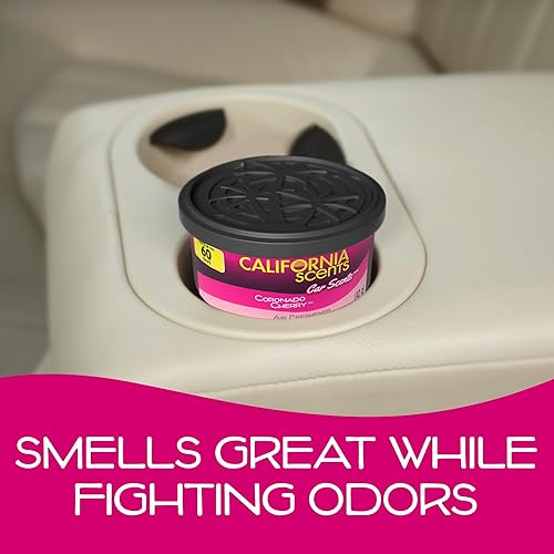 Vista 7 de California Scents Ambientador y neutralizador de olores en lata, juego de 12 latas a prueba de derrames para el hogar y el automóvil, aromas