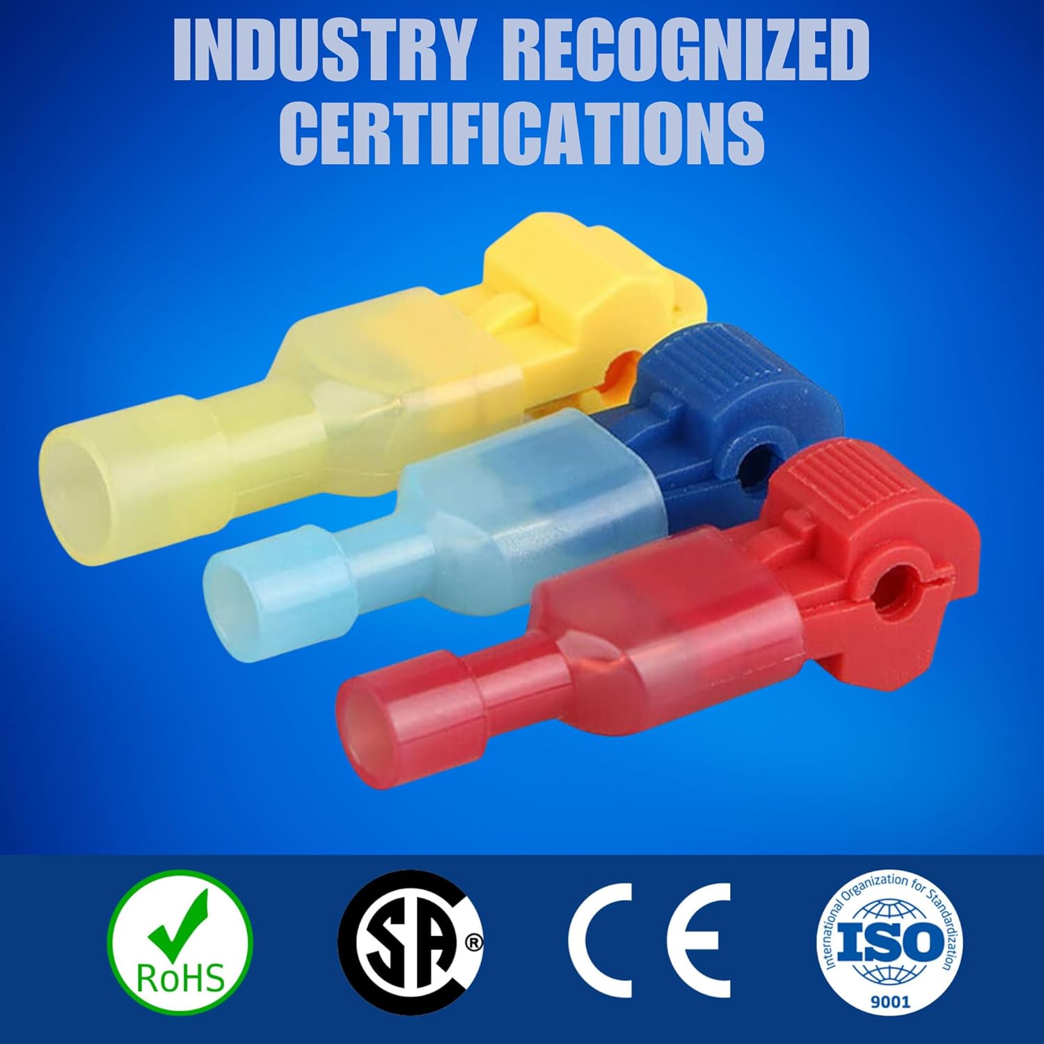 New Age America® 360pcs T-Tap Wire Connectors Kit | AWG 22-10 | Color Coded | Quick Splice Terminals | T-Tap Self-Stripping | Splice for Wiring | Wire Connectors | Tap Disconnects Kit