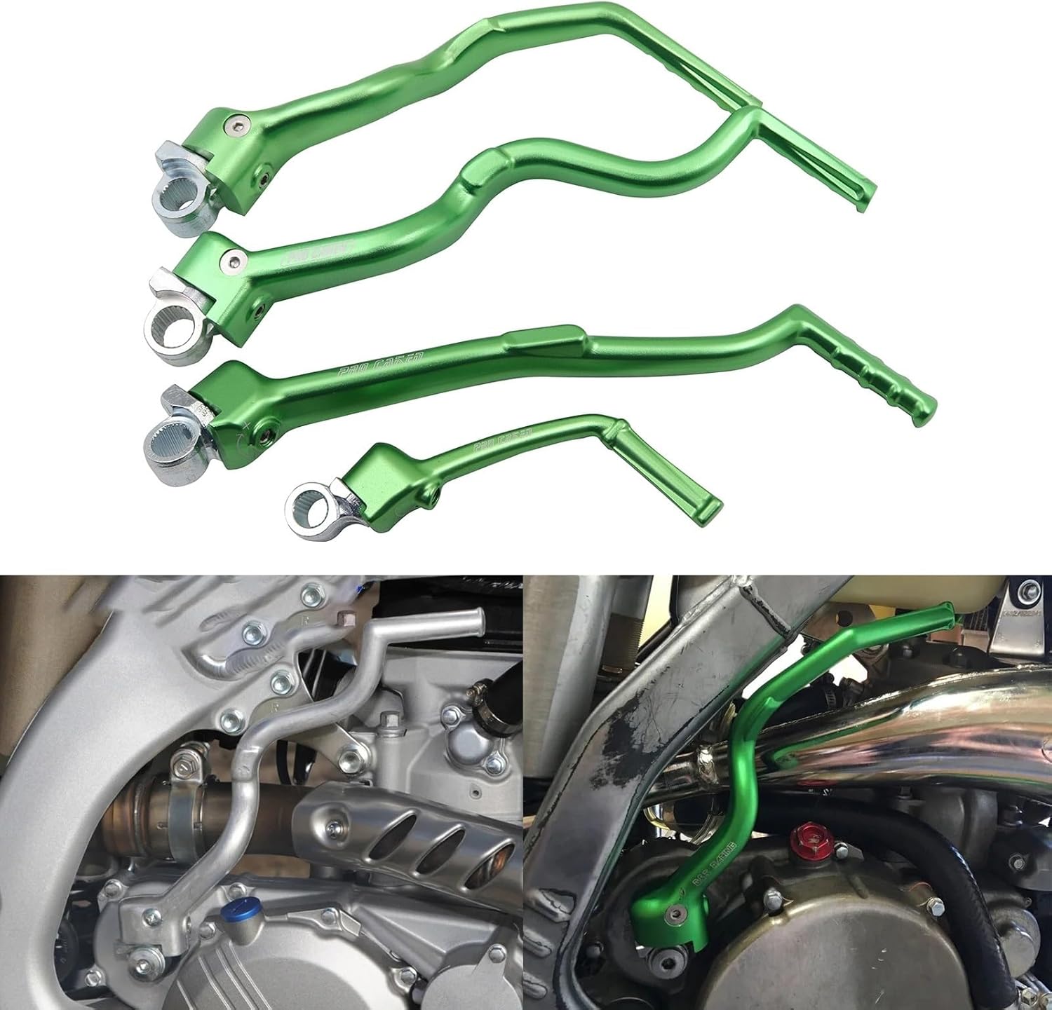 Motorcycle CNC Aluminum Forged Kick Start Starter Lever Pedal Compatible With Kawasaki KX250F 2013-2020 KX450F KLX450R 2007-2019 KX65 Parts(303)