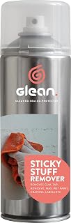 GLEAN Sticky Stuff Remover Gel Spray | NON-DRIP | Removes sticky tape, labels, chewing gum, tar, grease | Multi-Surface: wood, glass, metal, tiles, painted surface | 400ml