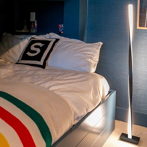 Miniatura 7 de Helix LED Lámpara de Suelo - Regulable estilo Urbano Contemporáneo Lámpara de Luz Moderna - Lámpara de pie alto con diseño decorativo - para Salón,