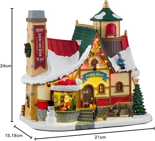 Miniatura 2 de Lemax Chalet de Santa, con adaptador de 4.5V #15742