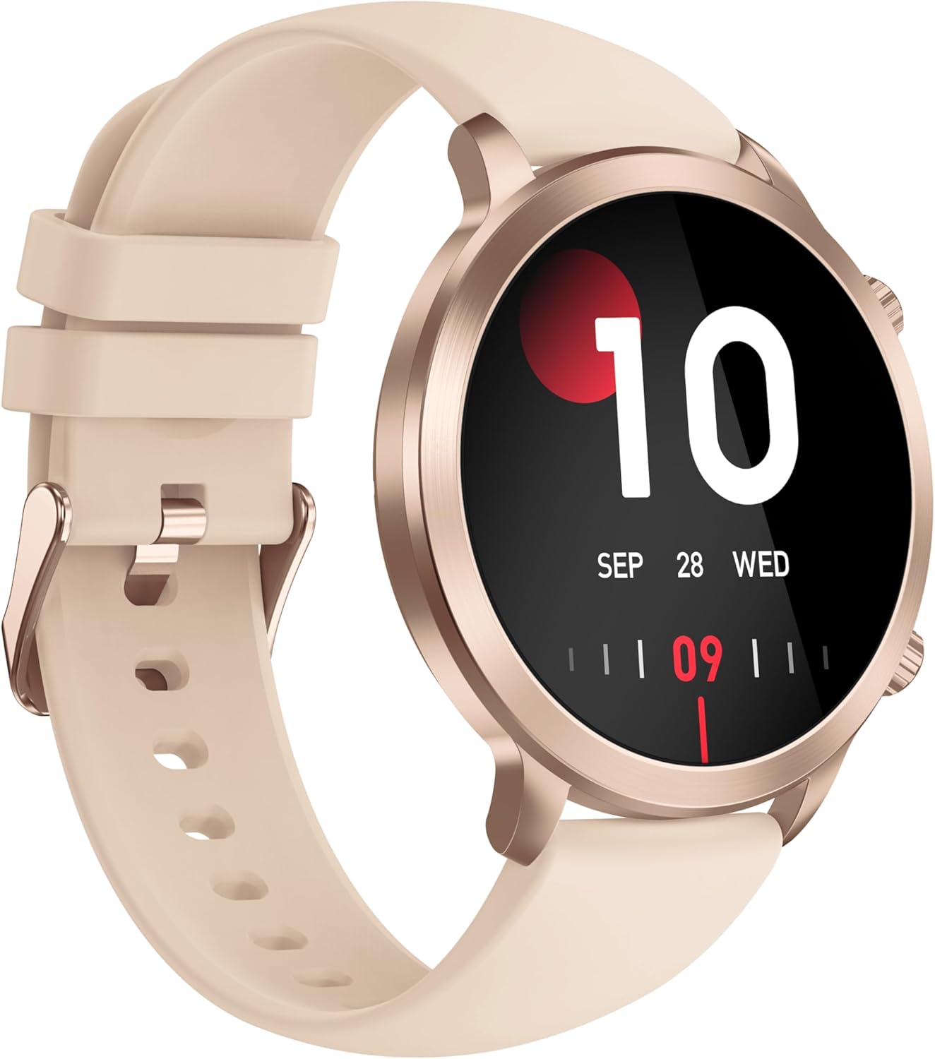 bemi Smart Watch for Women, Smartwatch Compatible Android and iOS Phone, Fitness Tracker/Step Counter/Running Watch, Sleep/Sleep Tracking, 30 Sports, IP68 Waterproof, Beige