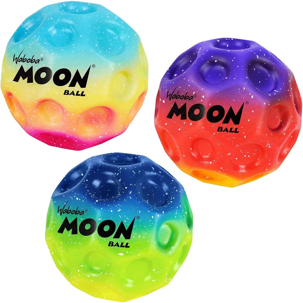 Fun Stuff Waboba Moon Ball Gradient Edition 3 Pack Bouncy