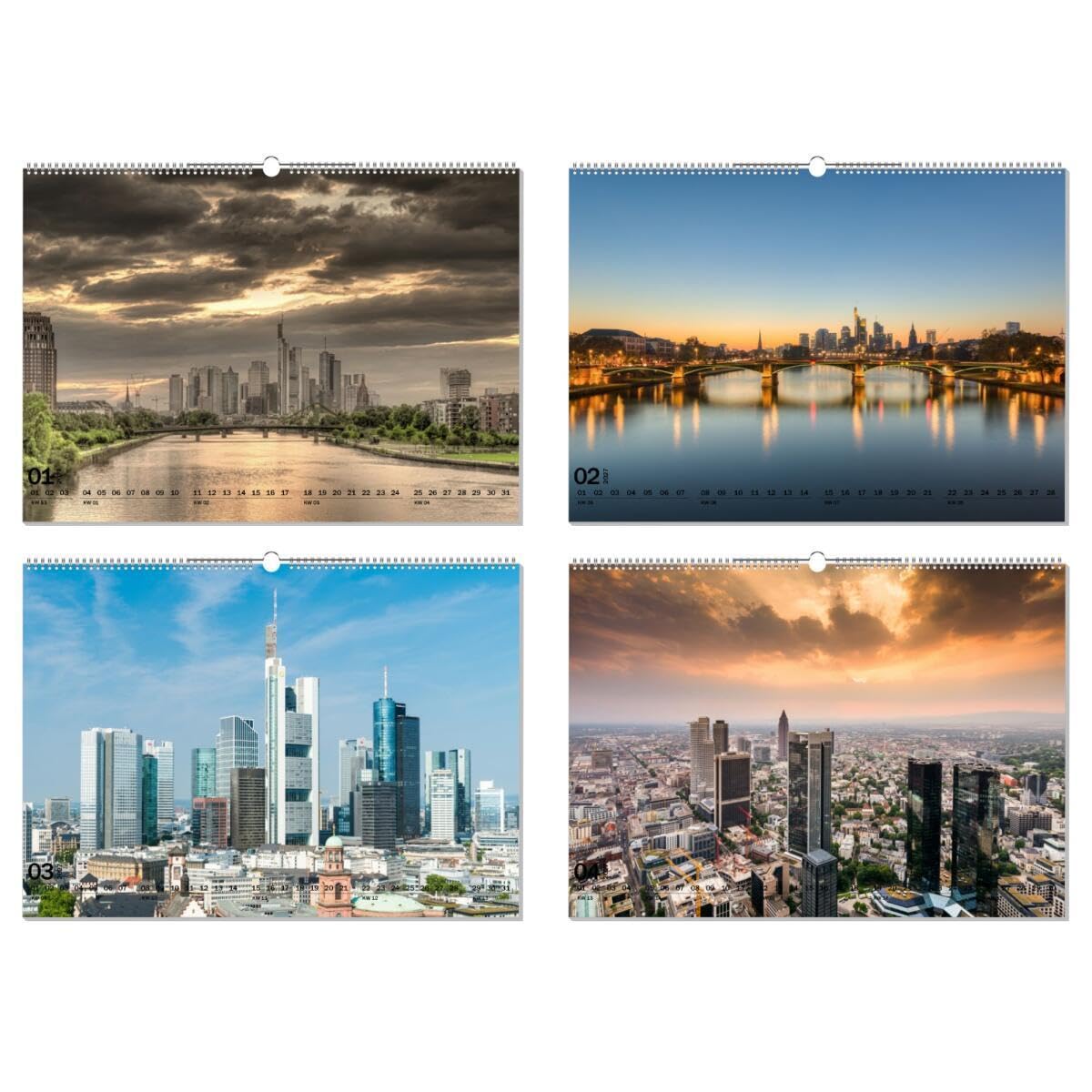 artboxONE Kalender 2027 Frankfurt Wandkalender A2 2027 Städte/Frankfurt