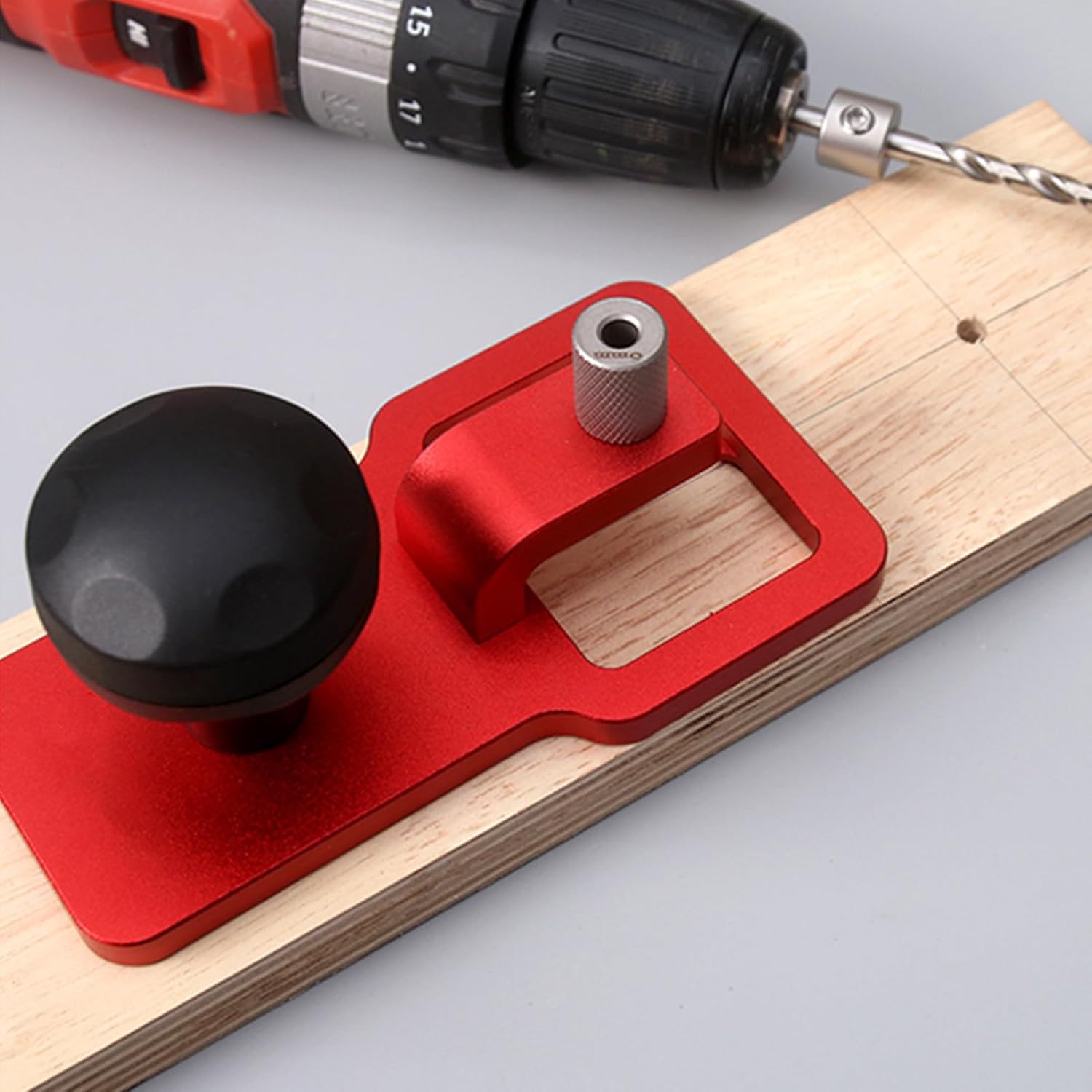 Vertical Drill Guide Jig | Portable Straight Hole Positioning Guide | Power Tools Bit Attachment, Woodworking Accessories for Crafting Furniture Model Assembly Handmade Projects Home Improvement