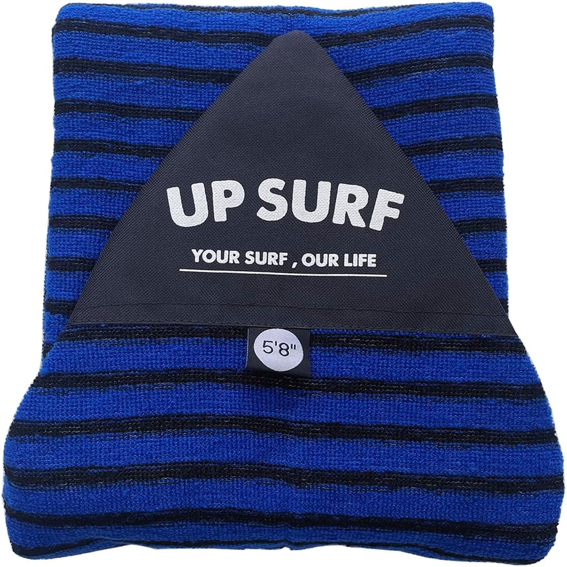 UPSURF 5'8"/5'10"/6'/6'6"Surfboard Sock Cover-short or fish board Sock Cover Light Protective Bag for Your Surf Board
