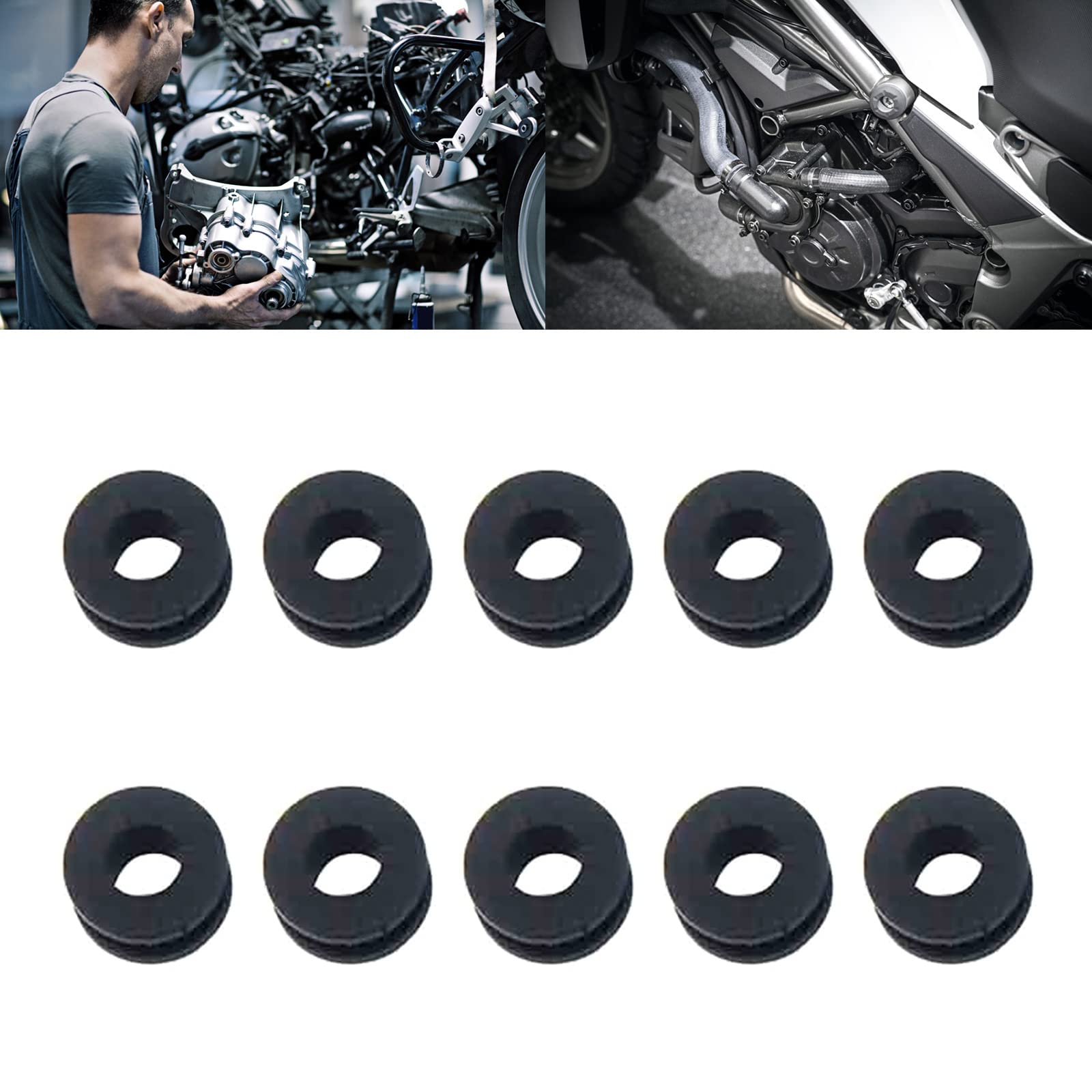 20 Stück Motorrad Grommets - 0.73x0.73x0.41 Zoll Gummidichtungen Für Verkleidungen