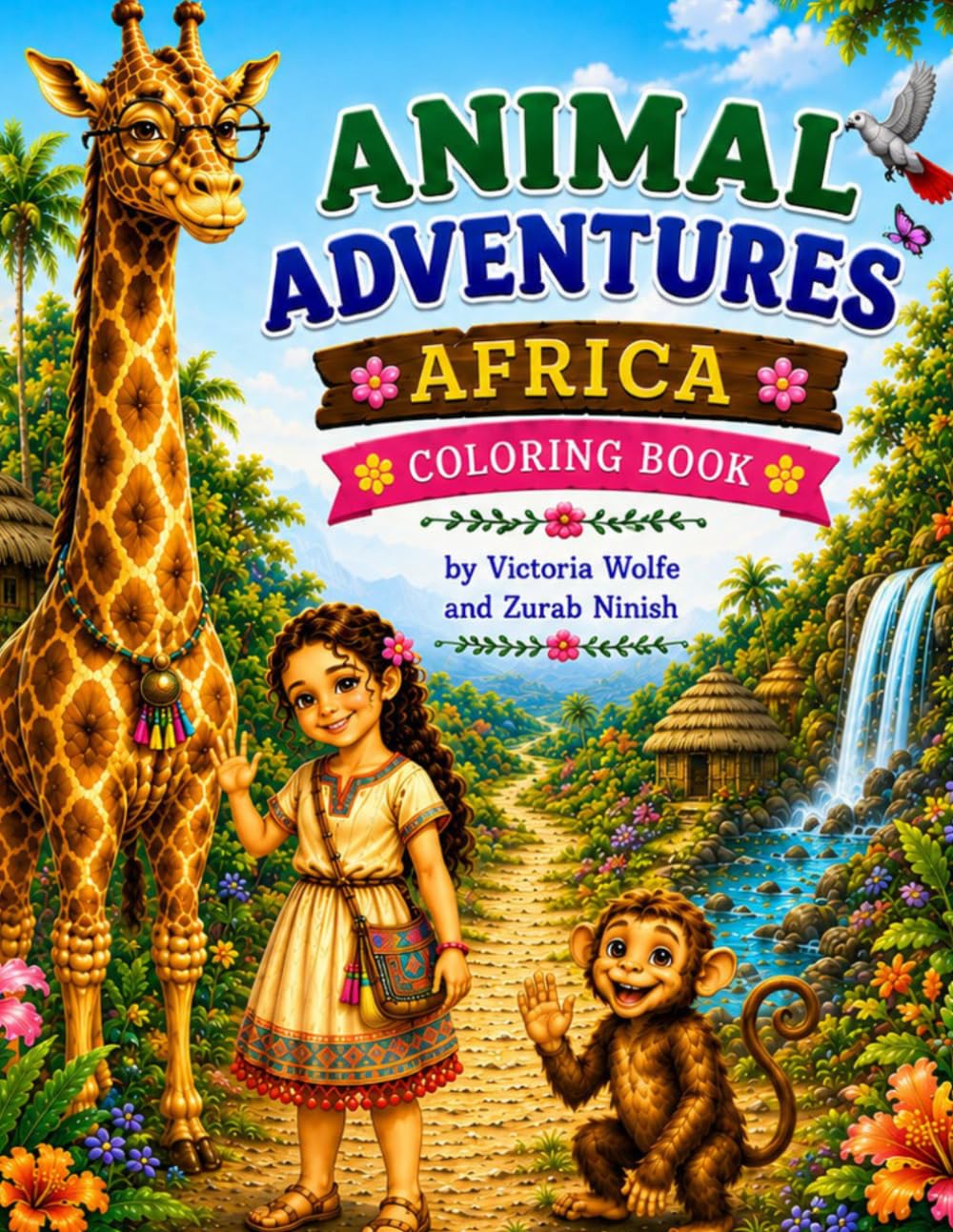 Ilana's Animal Adventures: Africa (Children's Coloring Books: Jungle Adventures)