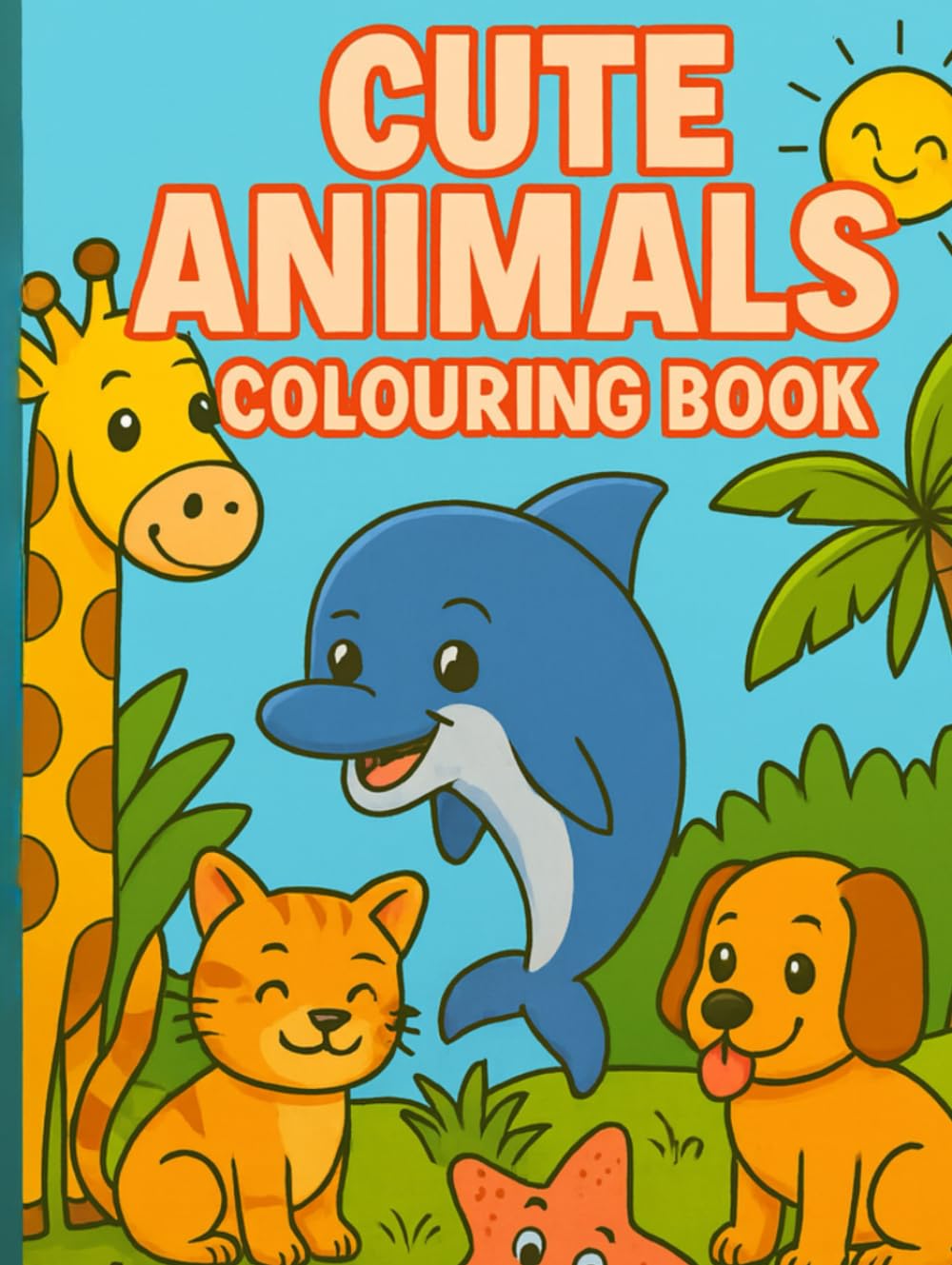 CUTE ANIMALS COLOURING BOOK: A Fun and Adorable Colouring Adventure for Kids!