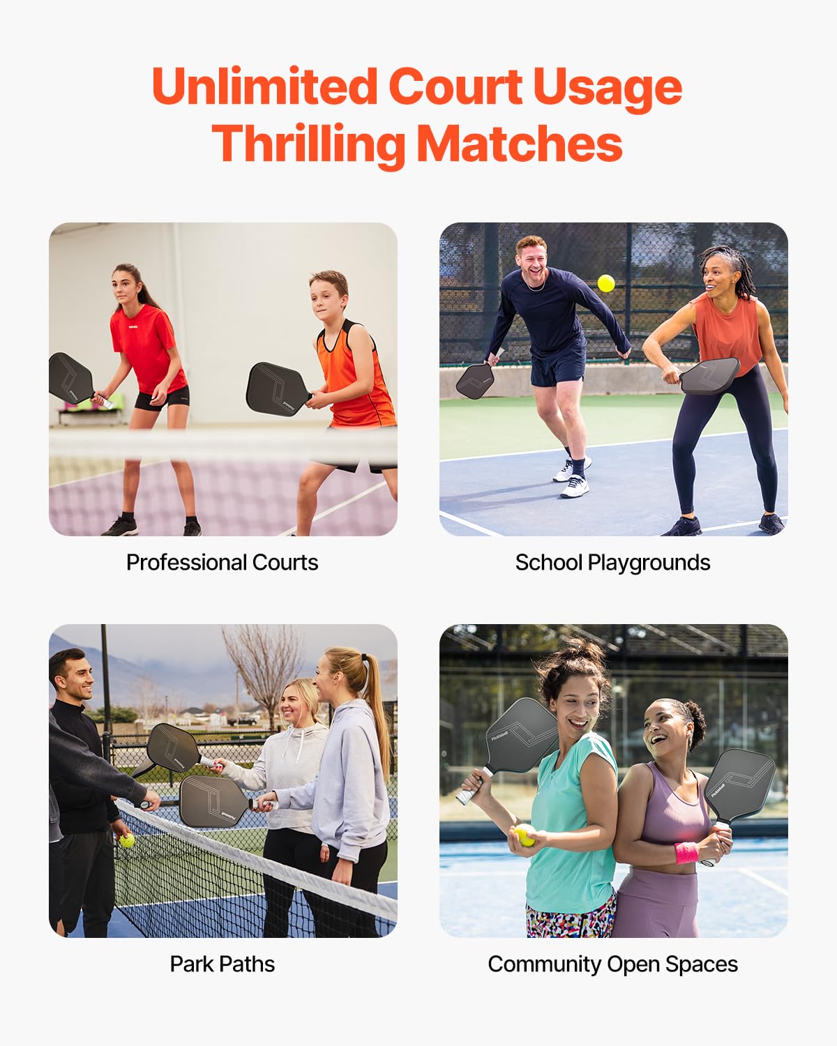 VEVOR Pickleball-Paddelschläger mit T700-Kohlefaseroberfläche und Wabenkern, professioneller Pickleball-Schläger mit erhöhter Kraft & Steuerung & Spin für Erwachsene Männer Frauen, Schwarz