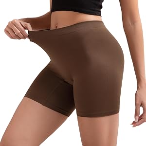 INNERSY Women's Slip Shorts for Under Dresses Seamless Anti Chafing Shorts 6.7" Inseam Multi-Pack