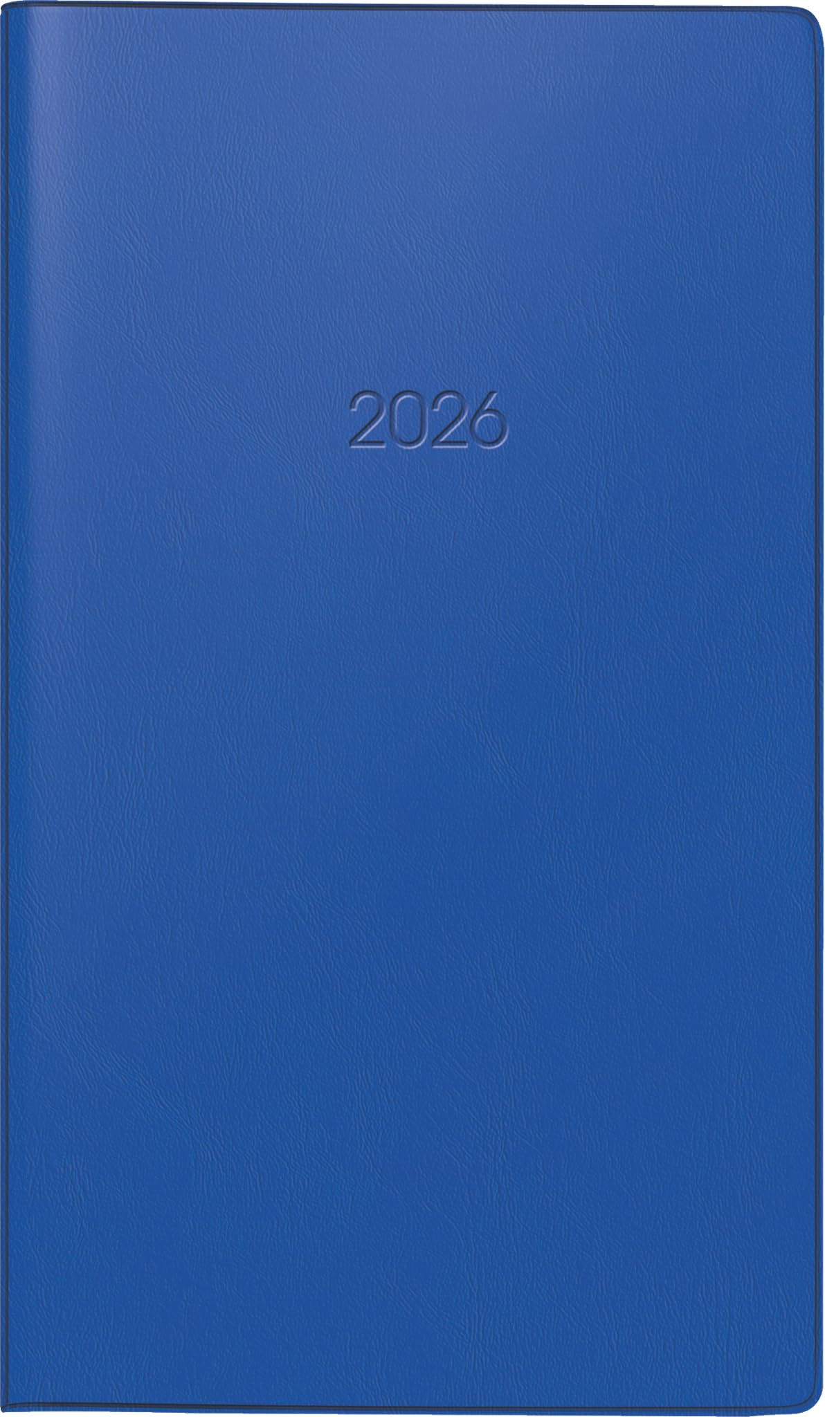 BRUNNEN Pocket Calendar Model 756 2026 | A6, Plastic, Dark Blue