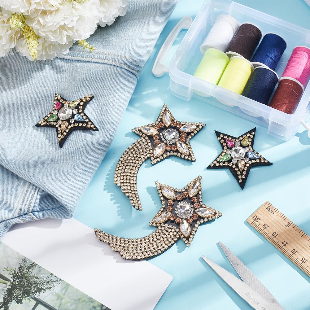 Chris Brown Patches Iron On INFUNLY 10PCS Star Sequin Patches 10 Colors ...