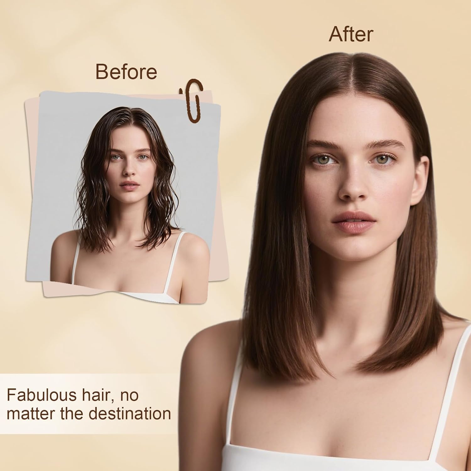 Travel Hair Dryer with Diffuser and Concentrator, Dual Voltage Hair Dryer (110V-250V) for European Trips, Compact Portable Blow Dryer for Women & Men with EU&UK Plug - Image 8