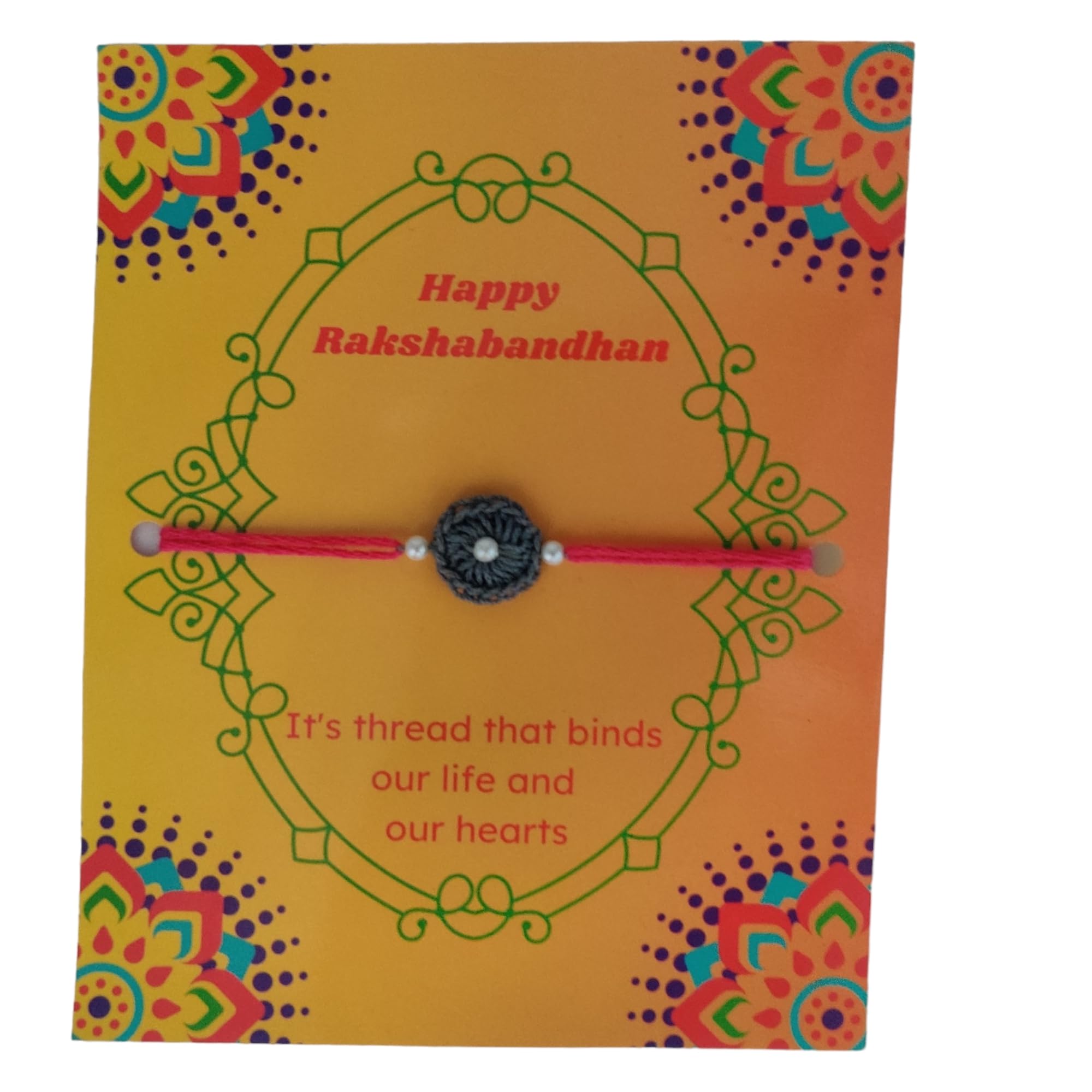 Prapti Handicrafts Crochet Handmade Rakhi For Brothers Kids With Greeting Card For Rakshabandhan Rakhi Gift for Brother/Bhaiyya/Bhai With Roli Chawal (B0D6WCQPKN) Amazon Price History, Amazon Price Tracker