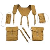 ANQIAO Replica WW2 WWII US Individual Medic Combat Equipment Field Kit Suspenders Cantles