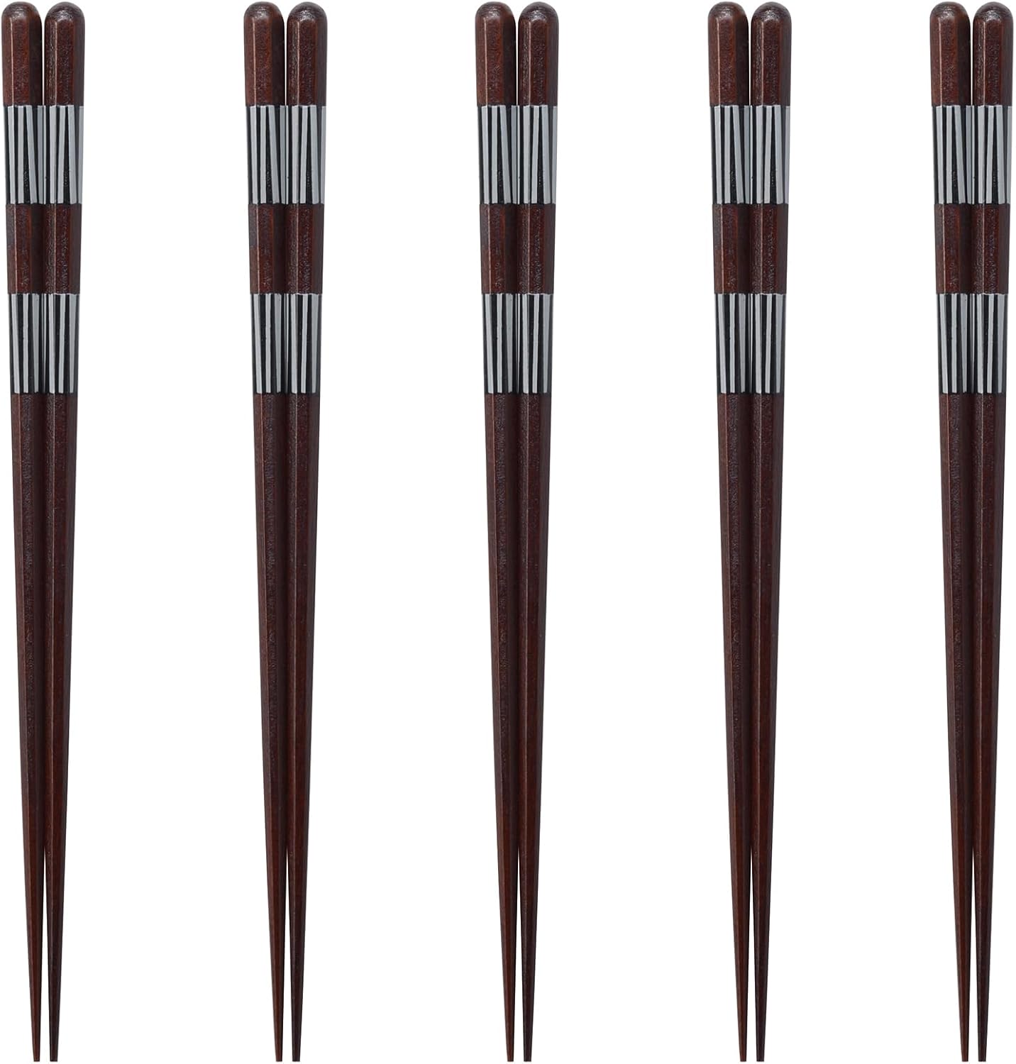 J-kitchens PID591125 Japanese Chopsticks, Set of 5 Pairs, Material: Wood, Chopsticks, Made in Japan