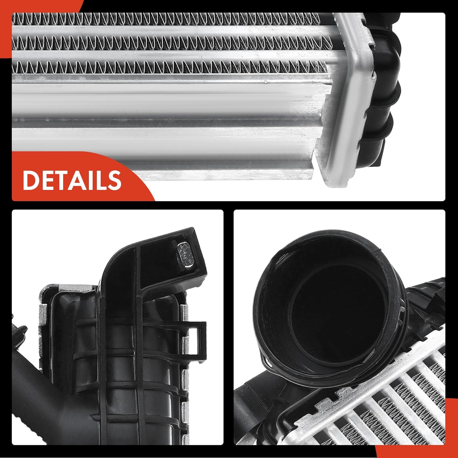 A-Premium Turbo Intercooler Compatible with Audi Q7 2013-2015 3.0L & Porsche Cayenne 2013-2016 3.0L & Volkswagen Touareg 2013-2016 3.0L, Turbocharged, Left Side