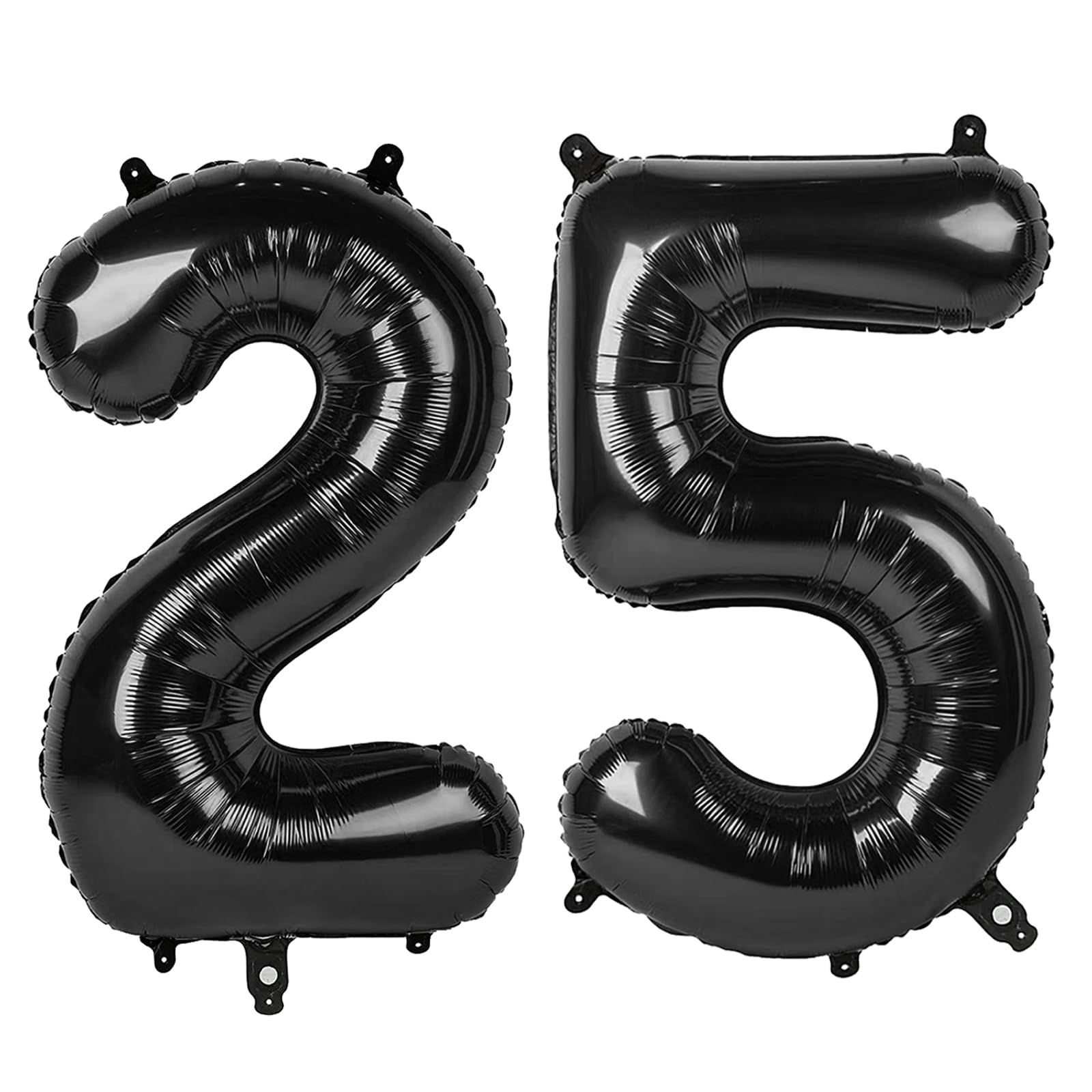Number Balloons 25 Balloon 40 inch Black for 25 52 Birthday Decorations