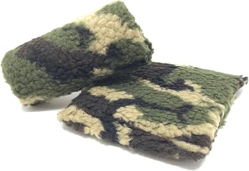 Universal Crutch Hand Grip Covers - Luxurious Soft Fleece with Sculpted Memory Foam Cores (Camo)