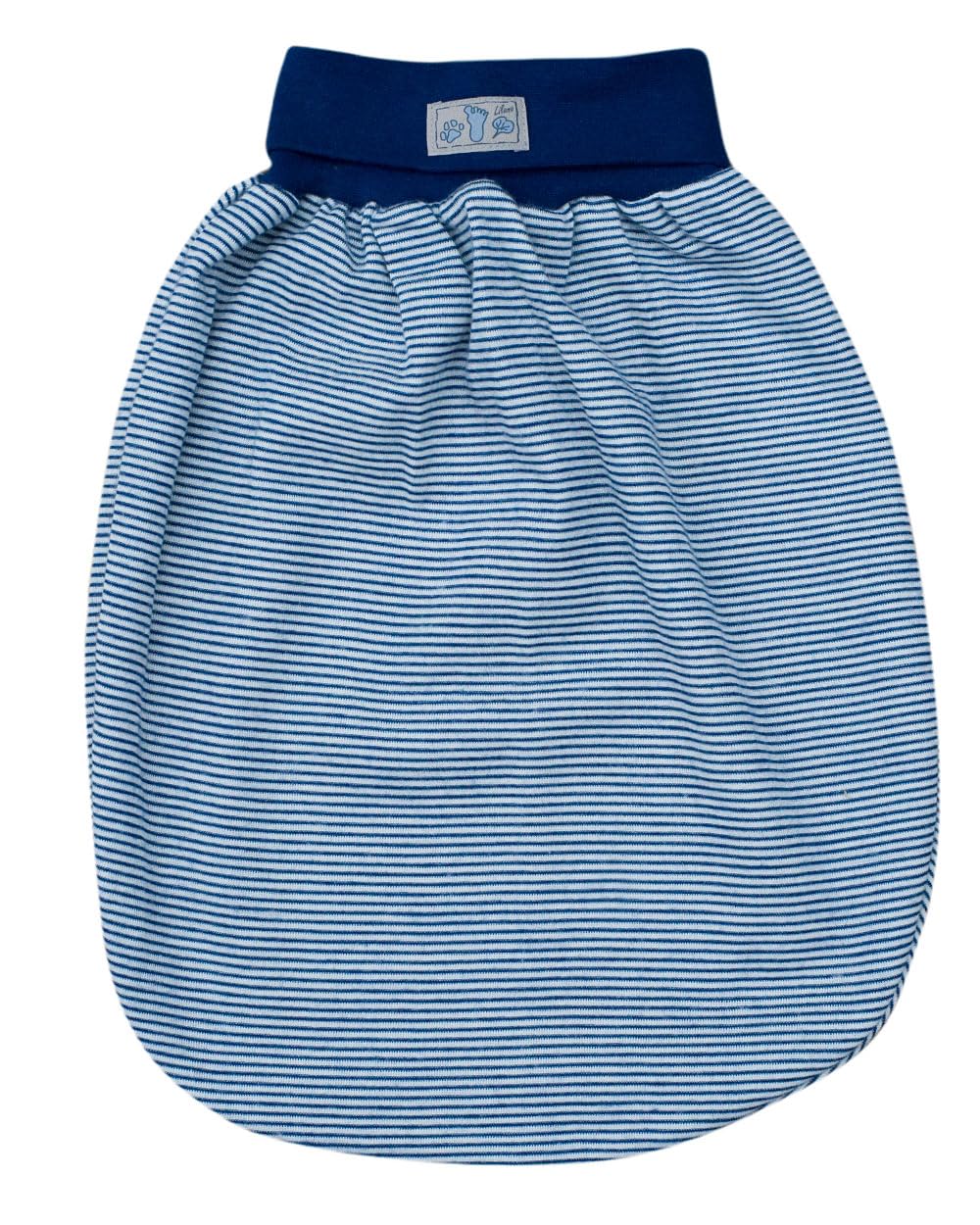 Lilano, Schlafsack/Pucksack mit Nabelbund, Merinowolle (kbT), Seide, 210 g/m² (Marine/Natur)