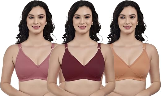 Boomshy Women's Cotton Non Padded Wire Free Bra Everyday Bras