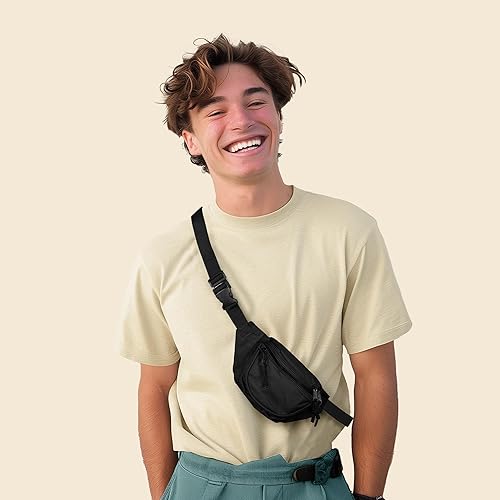 Miniatura 3 de Cangurera Dalix con 3 bolsillos para viajes bolsa para ocultar dinero para aeropuerto