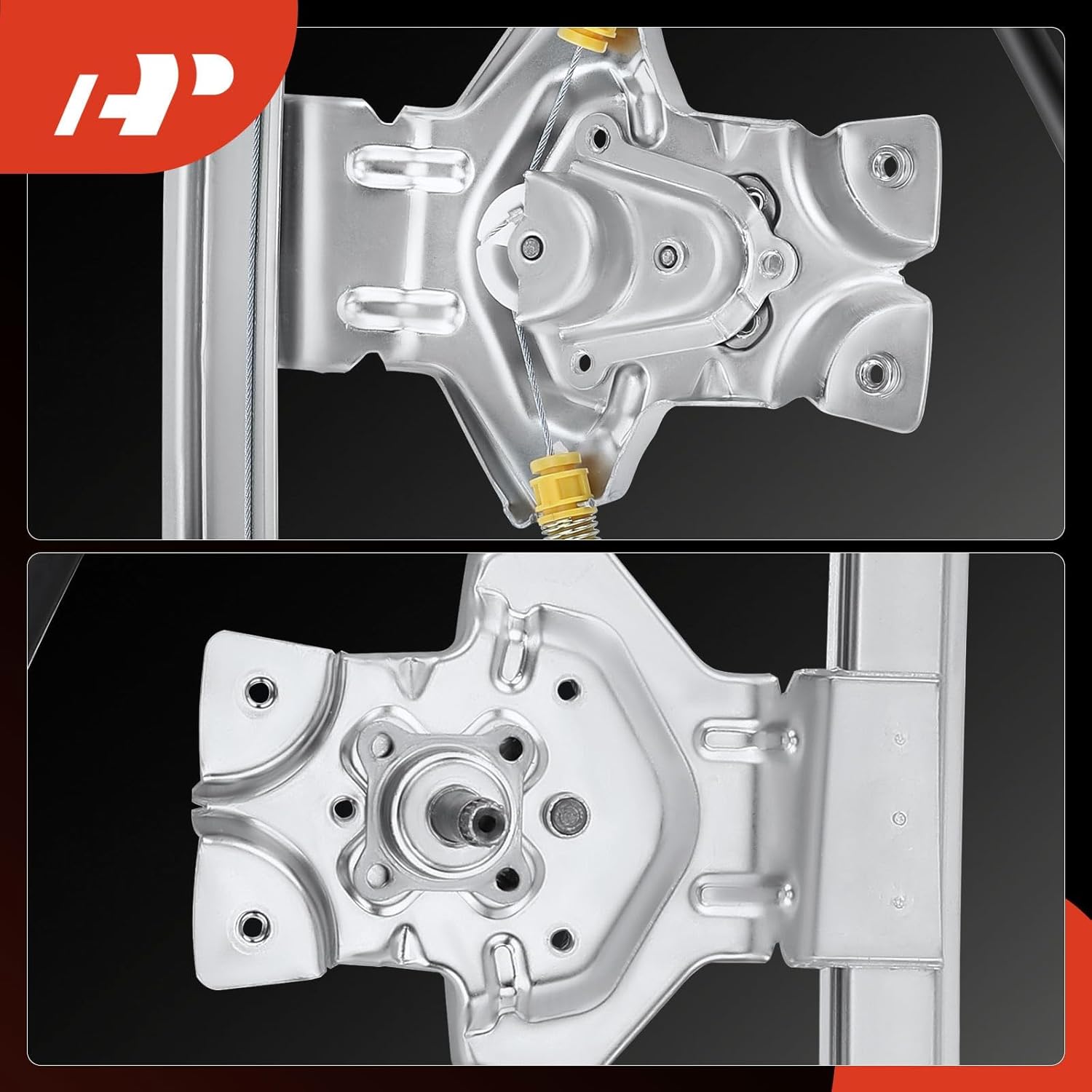 A-Premium Manual Window Regulator Front Passenger Side Compatible with Ford F-150 2005 2006 2007 2008, Standard Cab Pickup/Crew Cab Pickup, Front Right Passenger Side