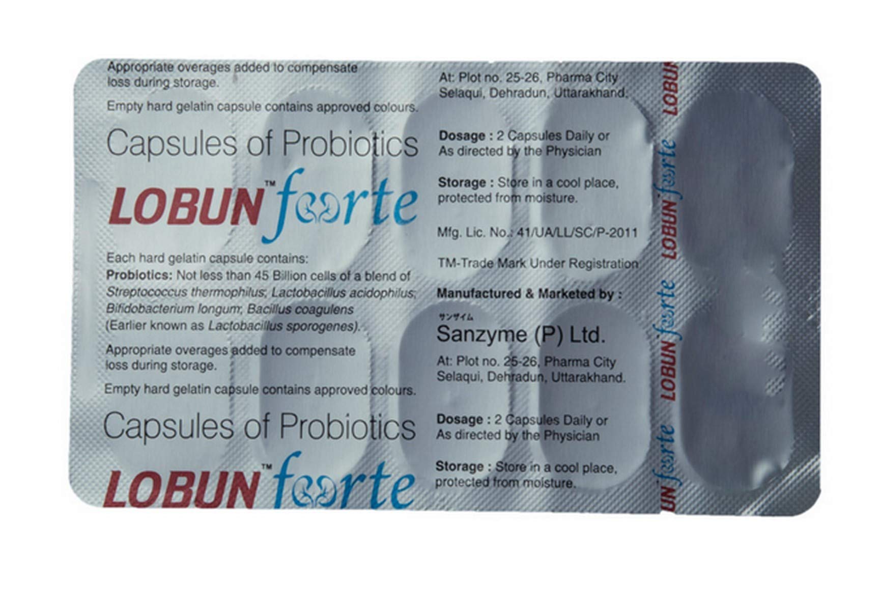 Lobun Forte - Strip of 10 Capsules