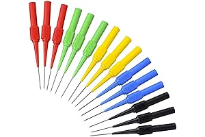 15Pcs Back Probe Pin Set, Professional Multimeter Test Banana Multi Pin