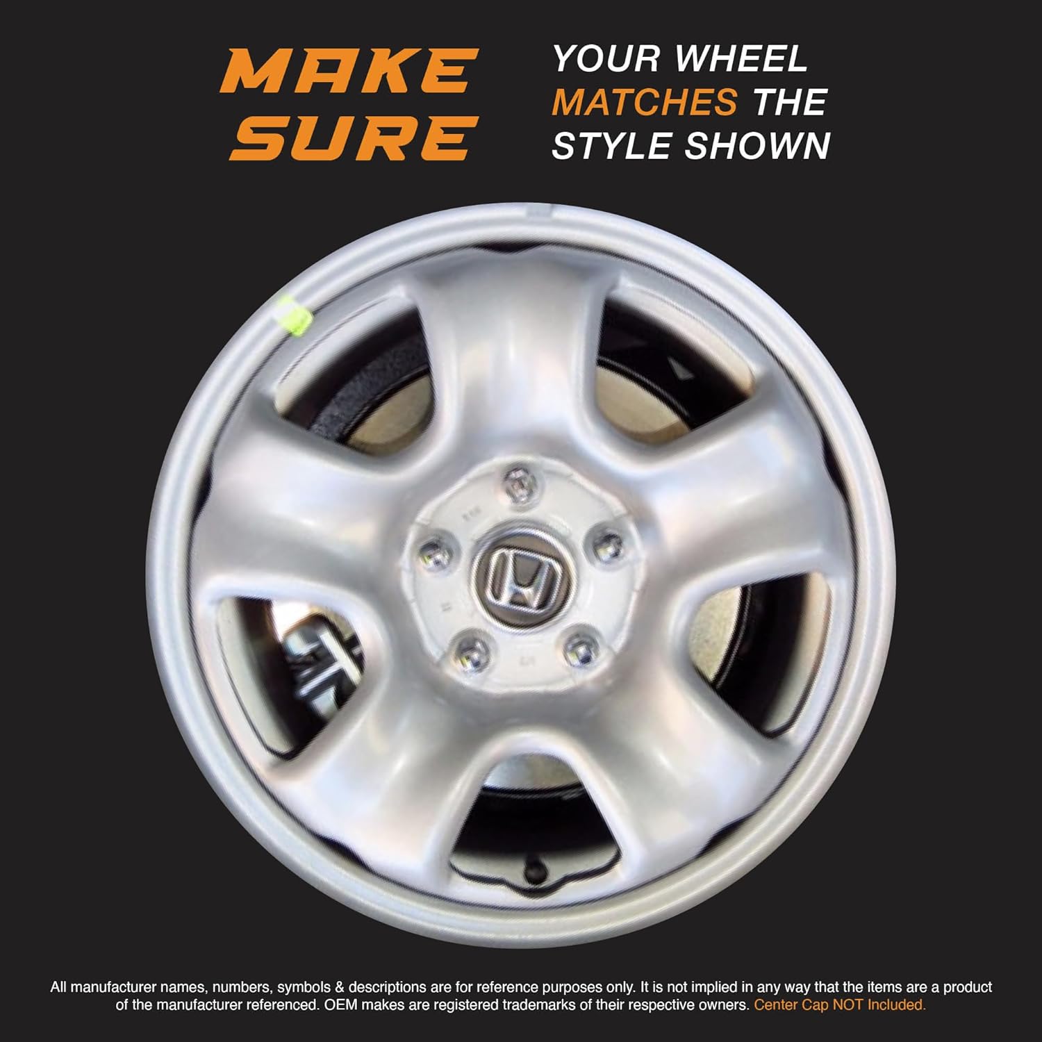 16" Chrome Wheel Skin Set Made Compatible with Honda CRV (2013-2017) | Durable ABS Plastic Cover Hubcap | Fits Directly Over OEM Wheel