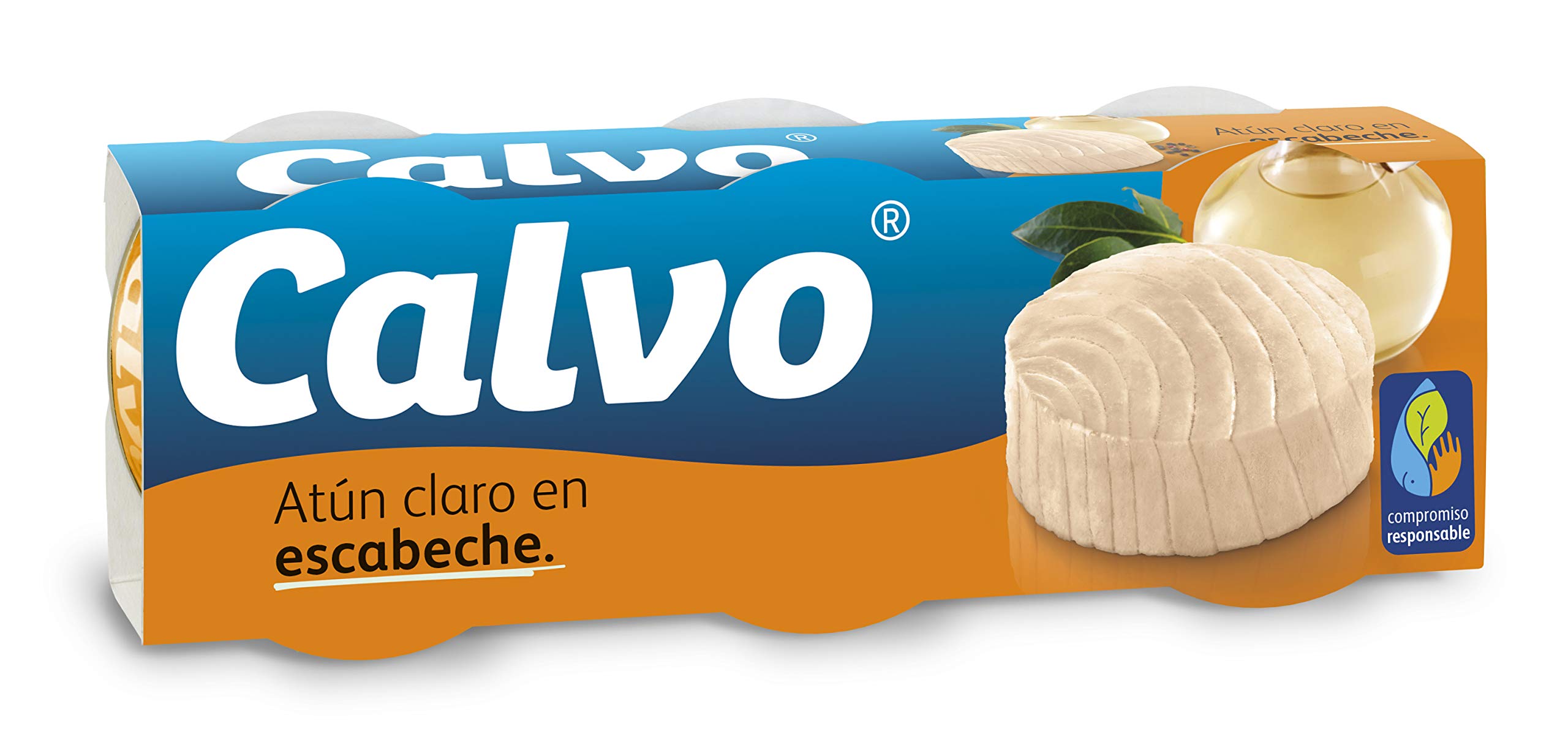 Calvo Atún Claro Escabeche Pack 3 x 80 g
