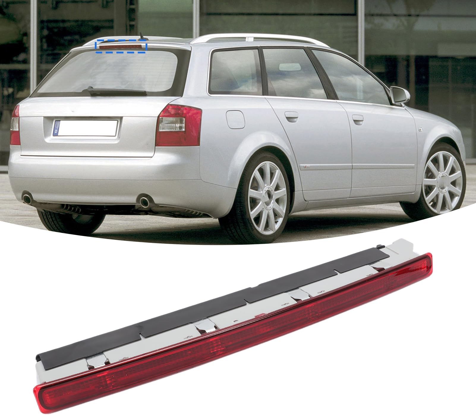 Flynsu Derde Remlicht Verlichting Compatibel met A6 C6 RS6 3.0 L 3.2 L