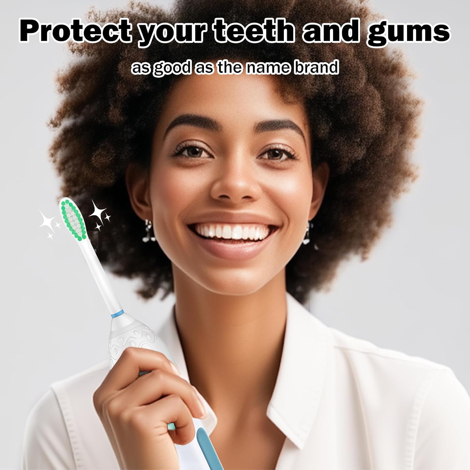 Replacement Toothbrush Heads for Philips Sonicare E-Series/Essence/Xtreme/Elite and Other Screw-on Electric Toothbrush Models, 12 Pack, Dupont Bristles