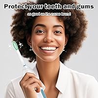 Vista 7 de Cabezales de cepillo de dientes de repuesto para Philips Sonicare E-Series/Essence/Xtreme/Elite y otros modelos de cepillos de dientes eléctricos