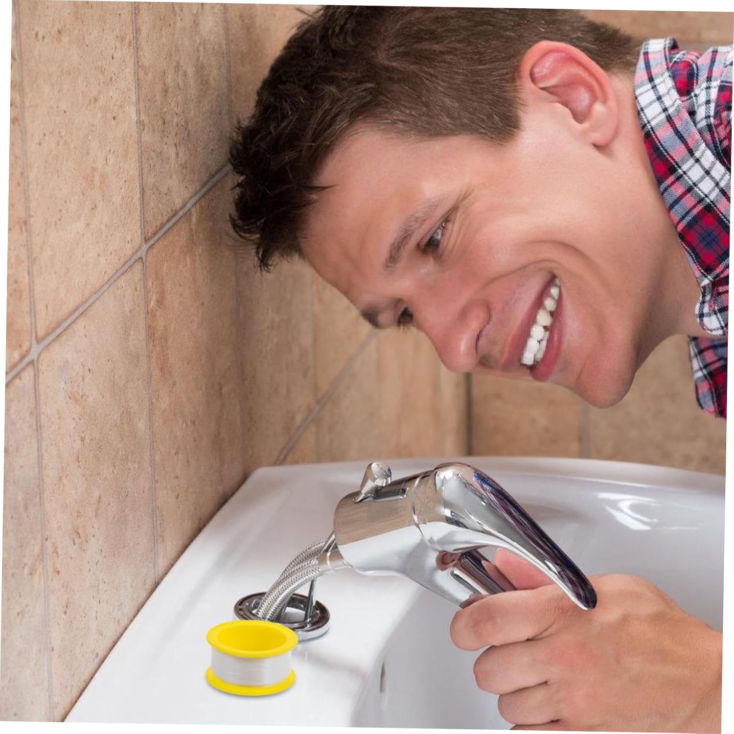 100Pcs Waterproof Plumber's Tape for Faucet and Shower Head Repairs