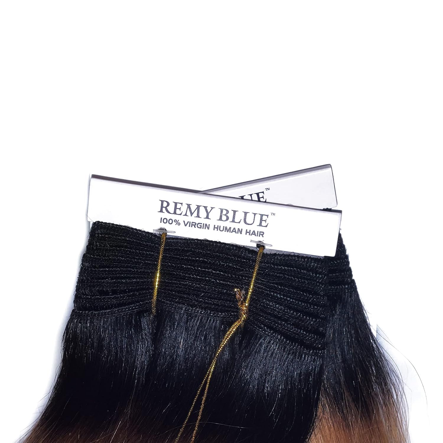 New Remy Yaky-Remy Blue 100% VIRGIN Human Hair Weave- Shed Free&Tangle Free (#T1B/27 16")