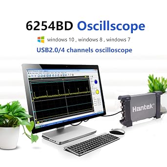 Hantek 6254BD 4-CH Oscilloscope with AWG 250Mhz 1GSa/s 8-pc Set