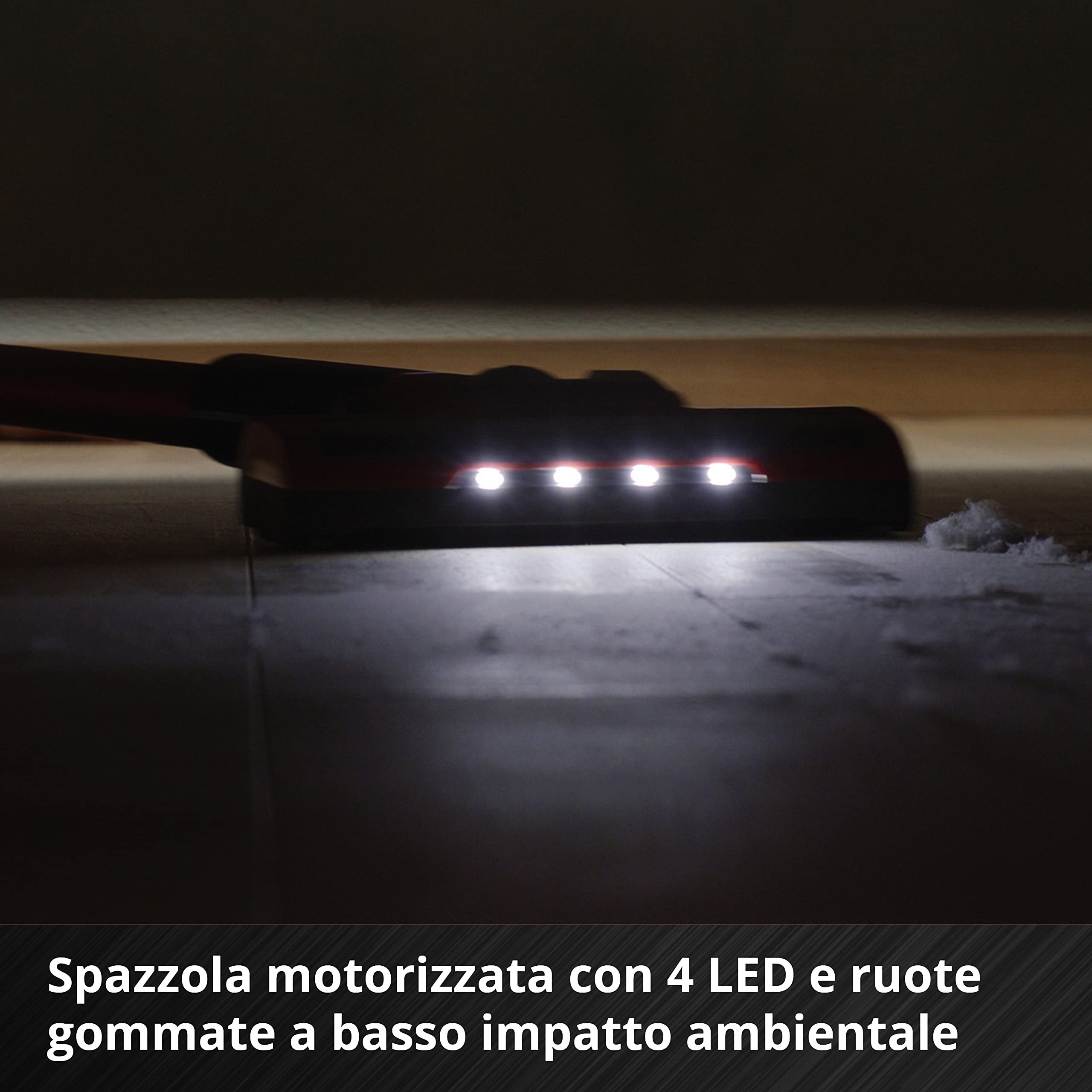 Aspirapolvere con manico a batteria TE-SV 18 Li-Solo Power X-Change di Einhell (ioni di litio, 18 V, senza sacchetto, serbatoio da 0,6 l, tecnologia a ciclone, sistema di filtraggio a 3 livelli)